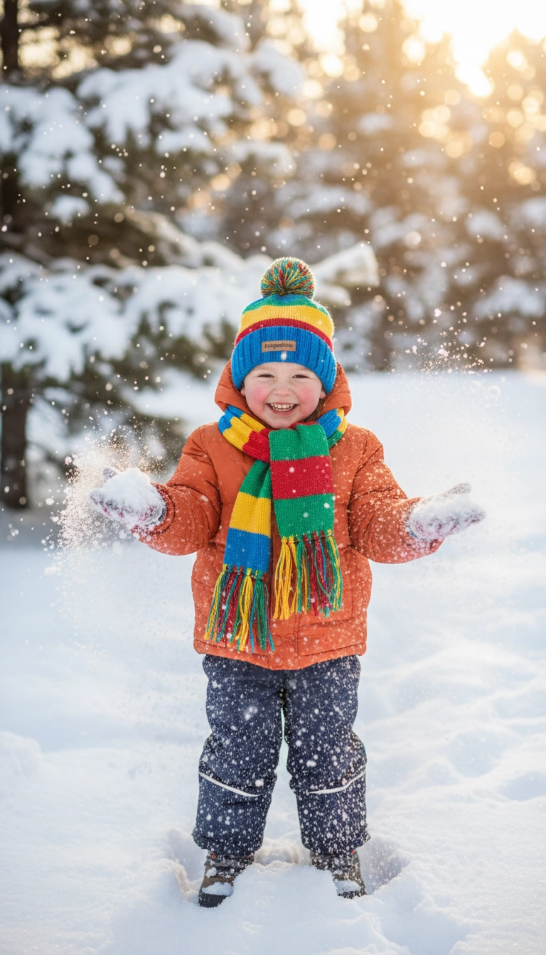 Child in Flapdoodles hat