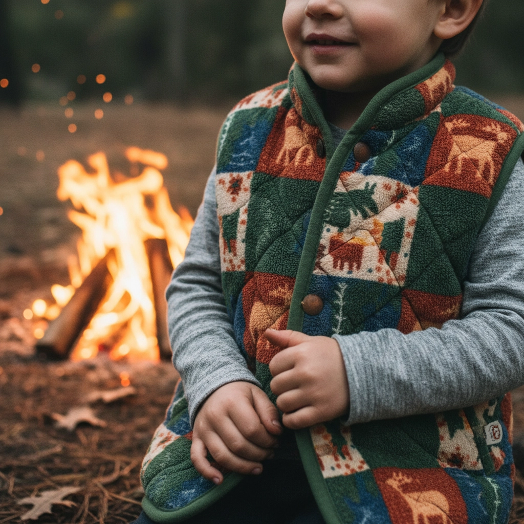 Child in Flapdoodles vest