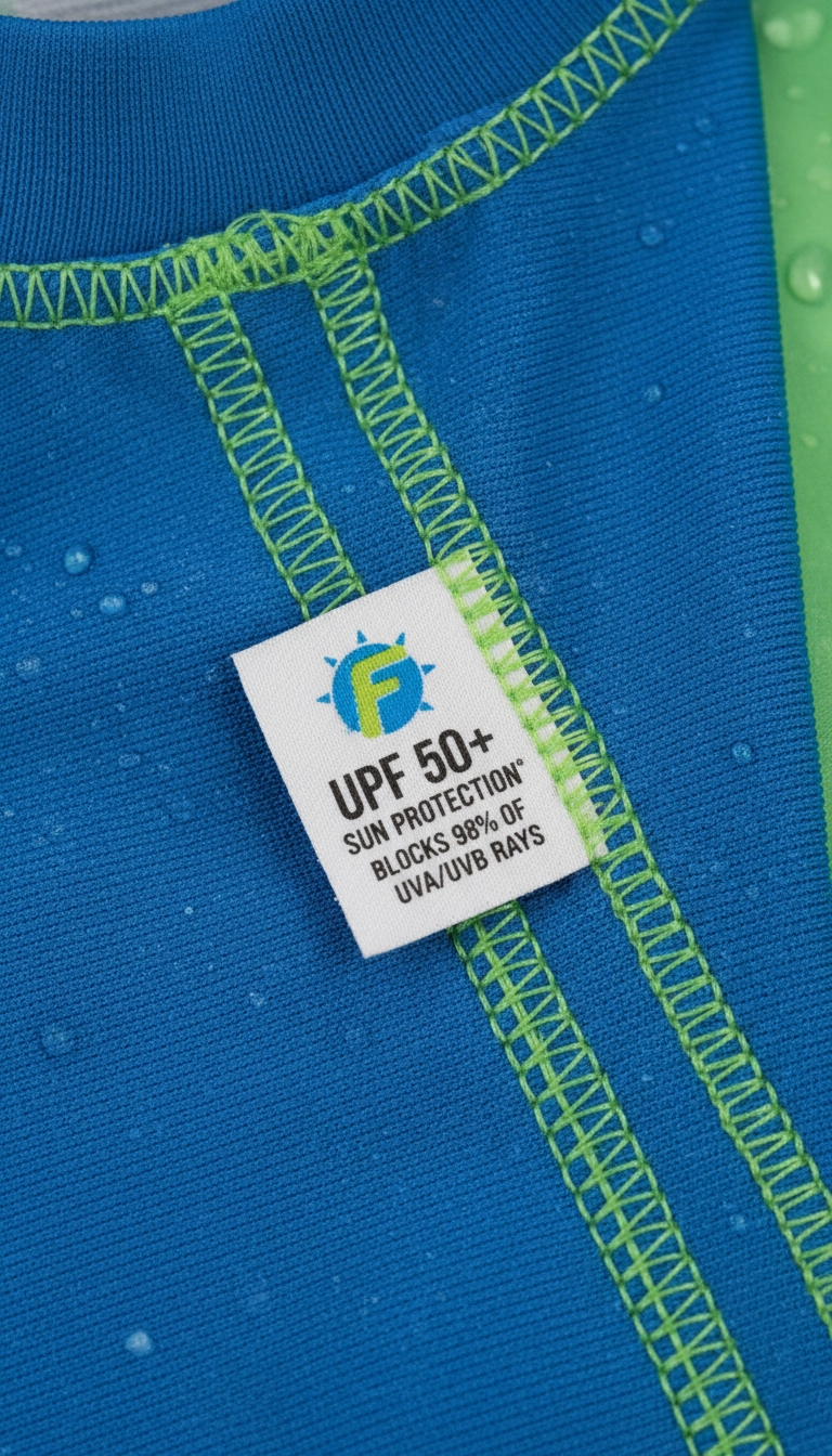 Flapdoodles rashguard detail